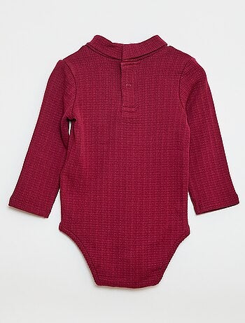 Body de punto smock con cuello alto