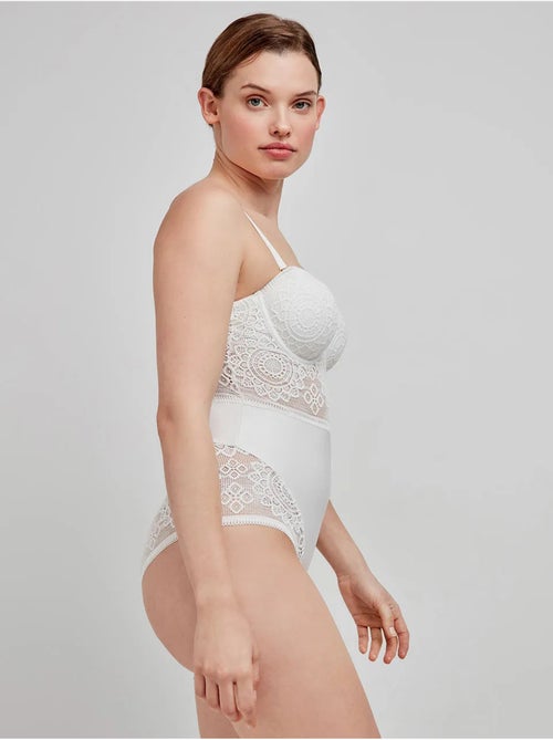 Body desmontable in and out, con aro y foam, de encaje - Kiabi Body desmontable in and out, con aro y foam, de encaje - Kiabi