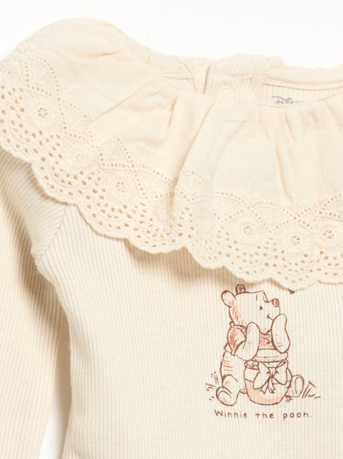 Body 'Disney' con cuello bordado - Kiabi