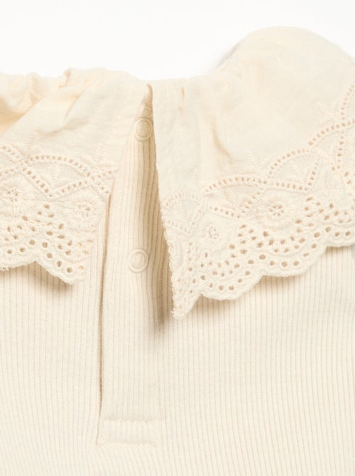 Body 'Disney' con cuello bordado - Kiabi
