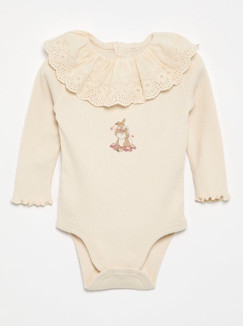 Body 'Disney' con cuello bordado - Kiabi