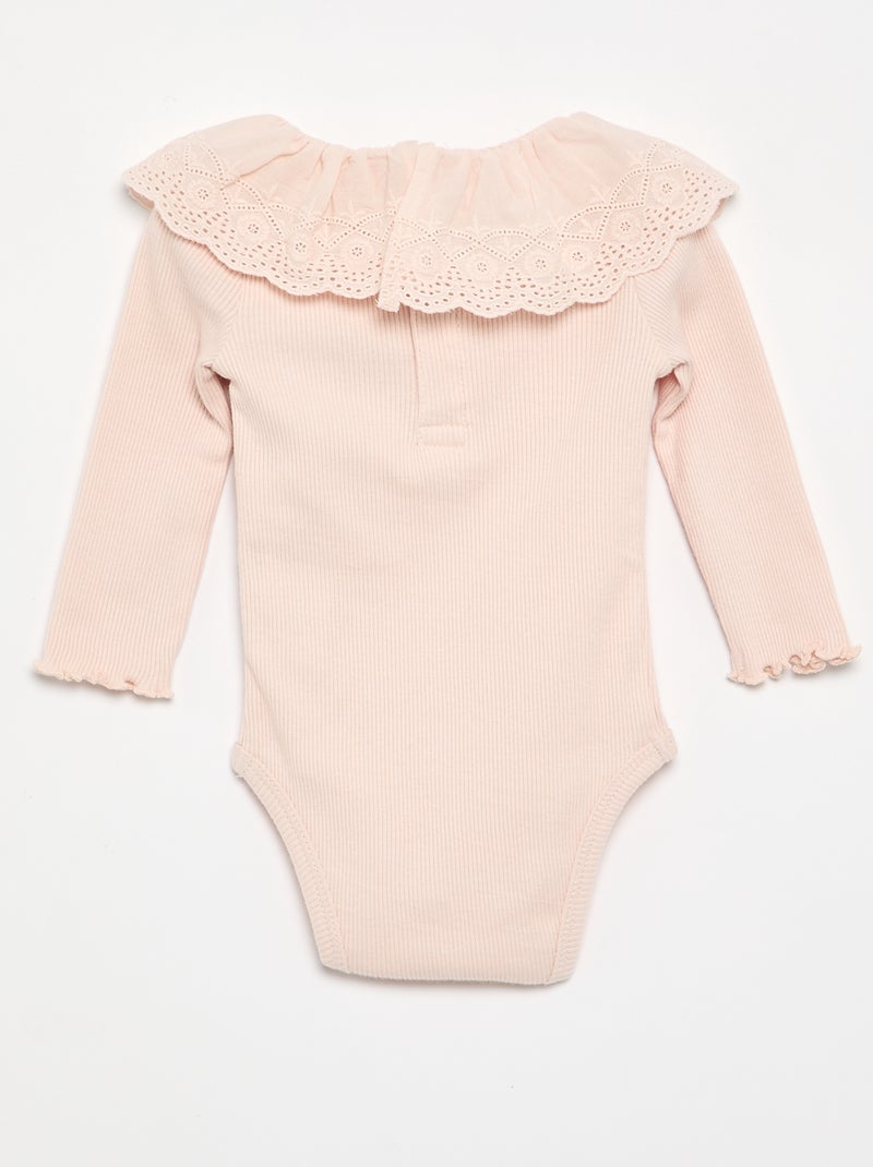 Body 'Disney' con cuello bordado Rosa - Kiabi