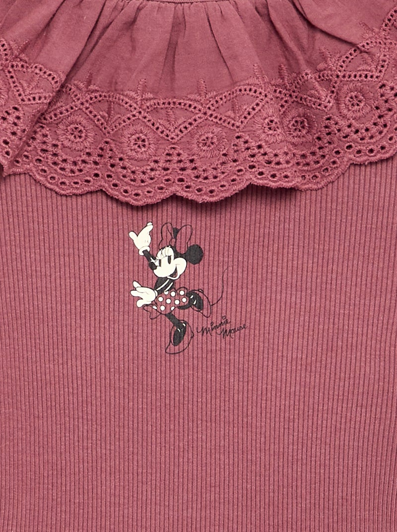 Body 'Disney' con cuello bordado Rosa - Kiabi