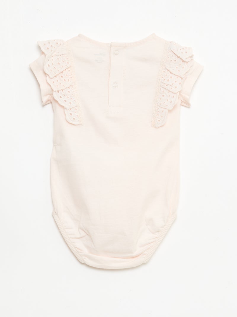 Body 'Disney' 'Marie' con bordados ingleses Rosa - Kiabi