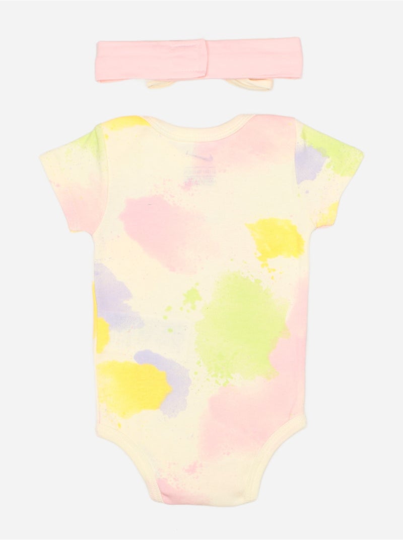 Body en estuche - Nike Blanco/Amarillo/Rosa - Kiabi