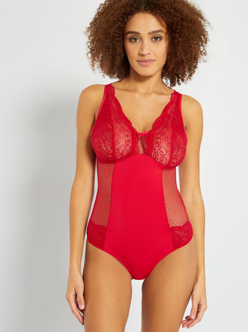 Body 'Envie de Lingerie' rojo - Kiabi