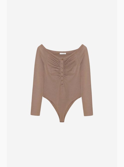 Body escote barco ajustado dilvin - Kiabi Body escote barco ajustado dilvin - Kiabi