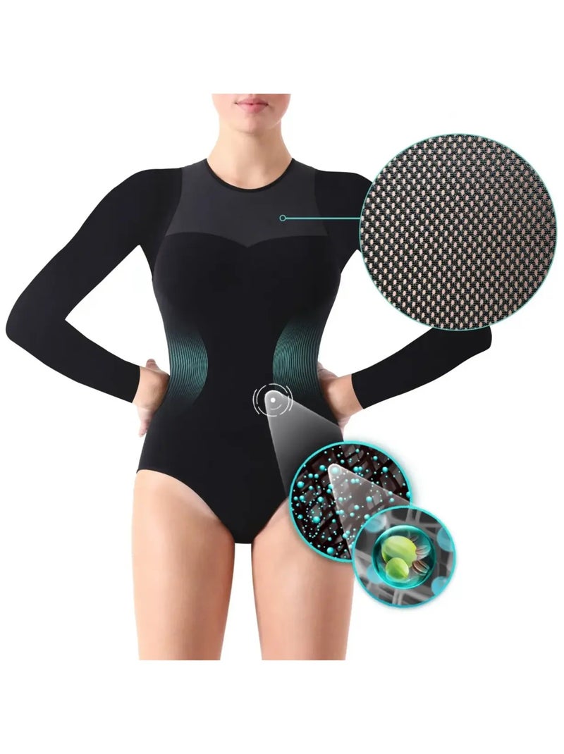Body Glamour Adelgazante Negro Negro - Kiabi