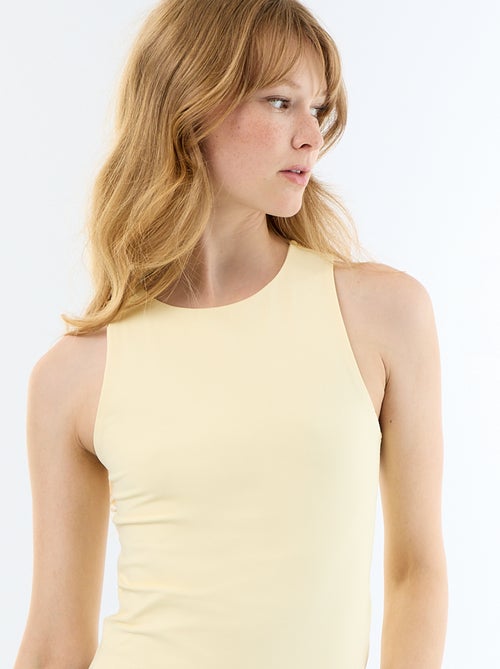 Body liso de cuello redondo - Kiabi Body liso de cuello redondo - Kiabi