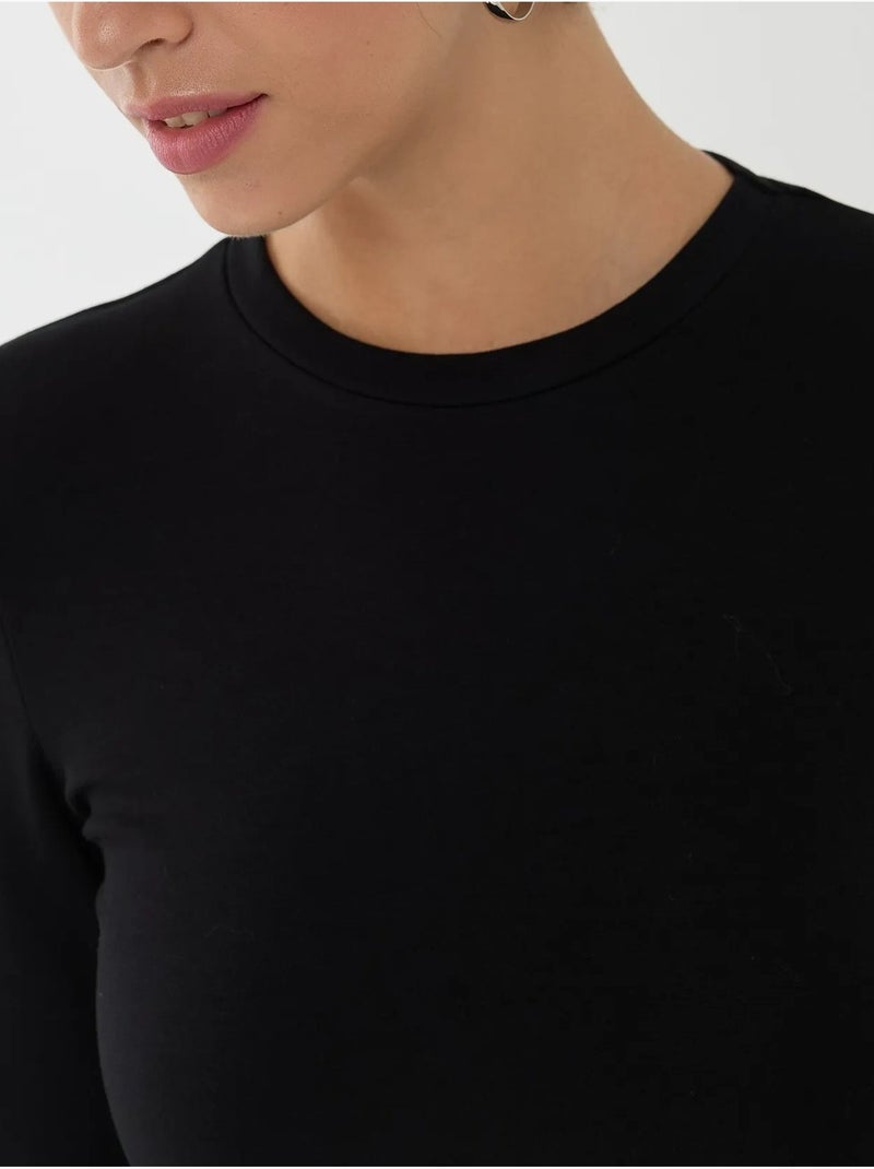 Body liso de manga larga hiccup Negro - Kiabi