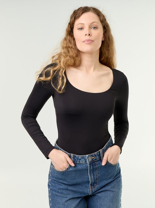 Body liso de manga larga - Kiabi