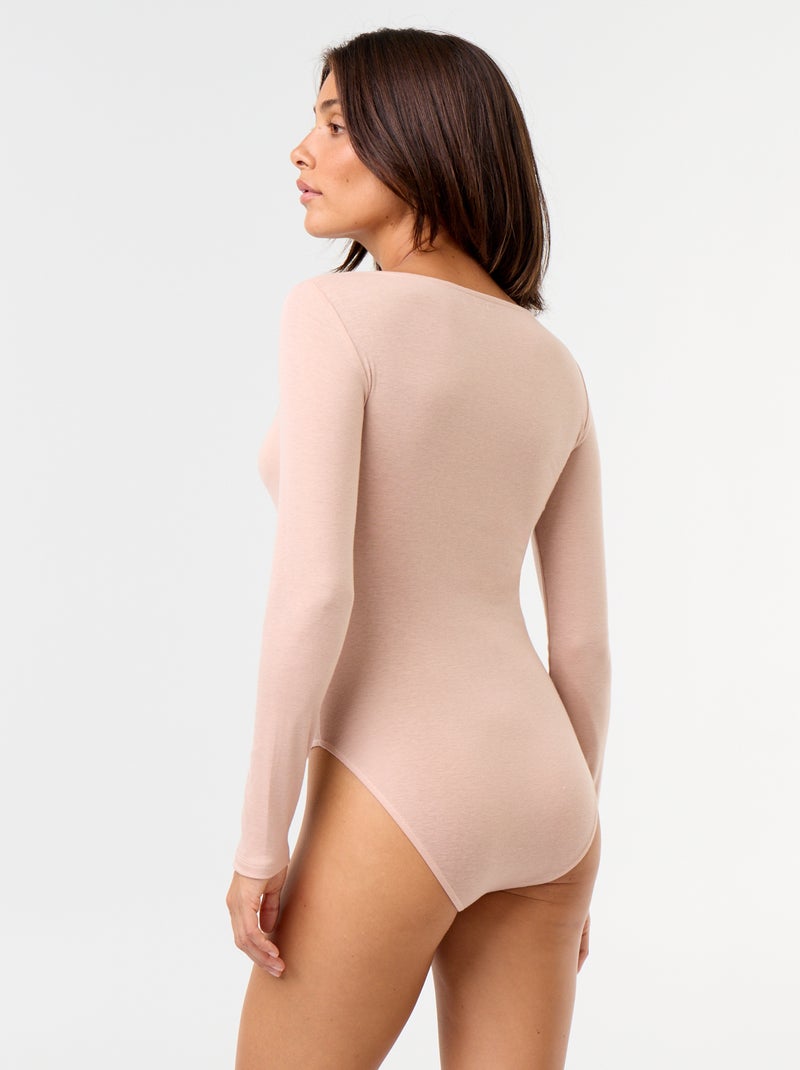 Body liso de mezcla de lana Rosa - Kiabi