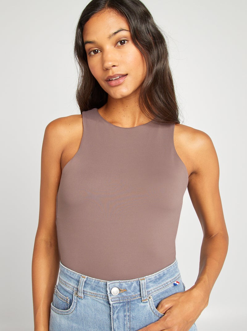 Body liso MARRON - Kiabi