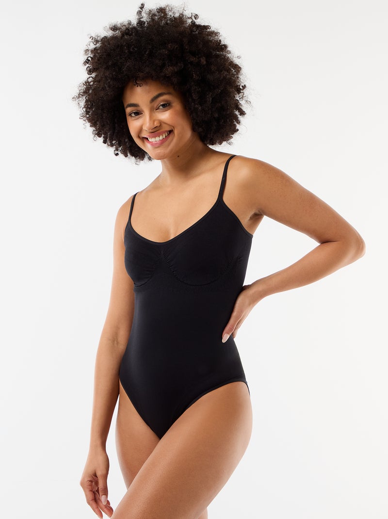 Body moldeador efecto reductor Negro - Kiabi