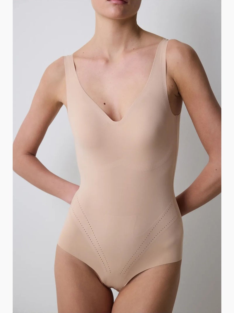 Body moldeador ligero invisible penti Beige arcilla - Kiabi