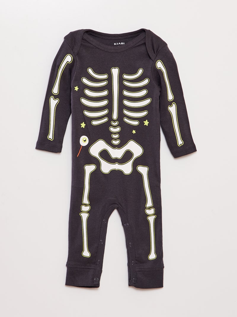 Body mono 'esqueleto' - Halloween NEGRO - Kiabi