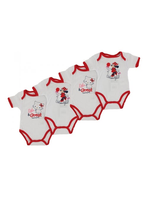 Body Neonato Pack de 4 DISNEY MINNIE - Kiabi