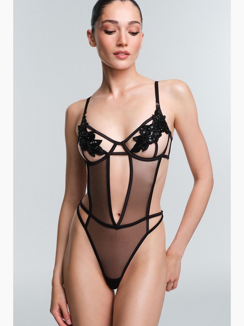 Body onyx de mujer penti Negro - Kiabi