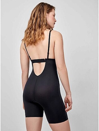 Body pantalón moldeador multiposición, sin aro, de microfibra