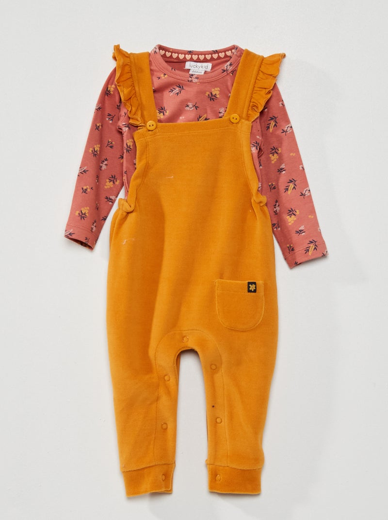 Body + peto - Conjunto de 2 piezas NARANJA - Kiabi