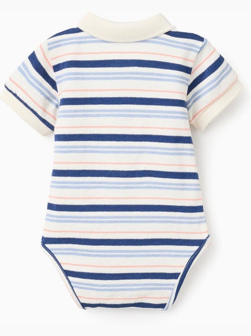 Body-polo de algodón a rayas - Kiabi