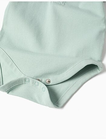 Body polo de algodón a rayas