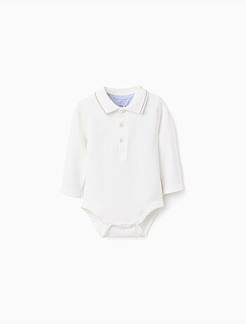 Body-polo de manga larga a rayas