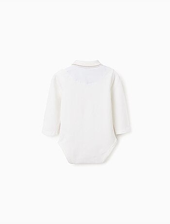 Body-polo de manga larga a rayas