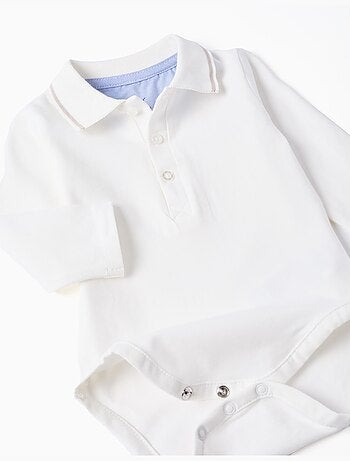 Body-polo de manga larga a rayas