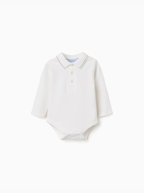 Body-polo de manga larga a rayas - Kiabi