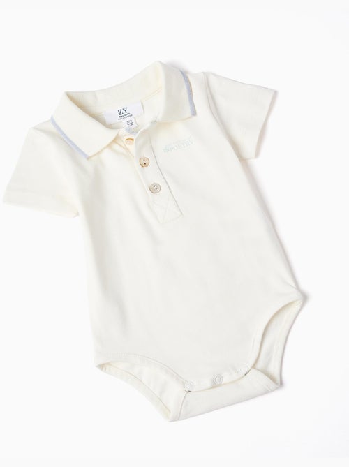 Body-polo + pantalón corto a rayas B&S - Kiabi
