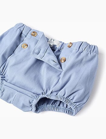 Body-polo + pantalón corto de sarga