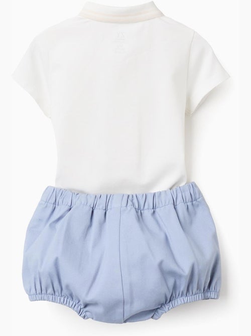 Body-polo + pantalón corto de sarga - Kiabi
