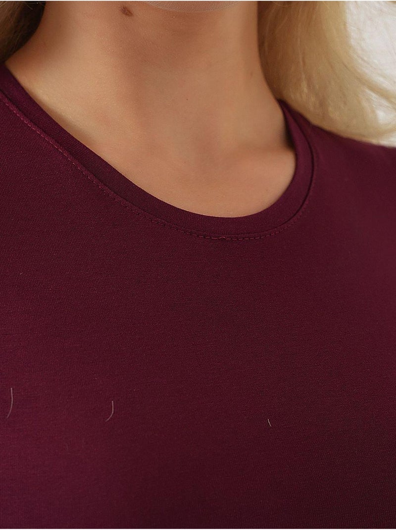 Body sin mangas bdart Rojo burdeos - Kiabi