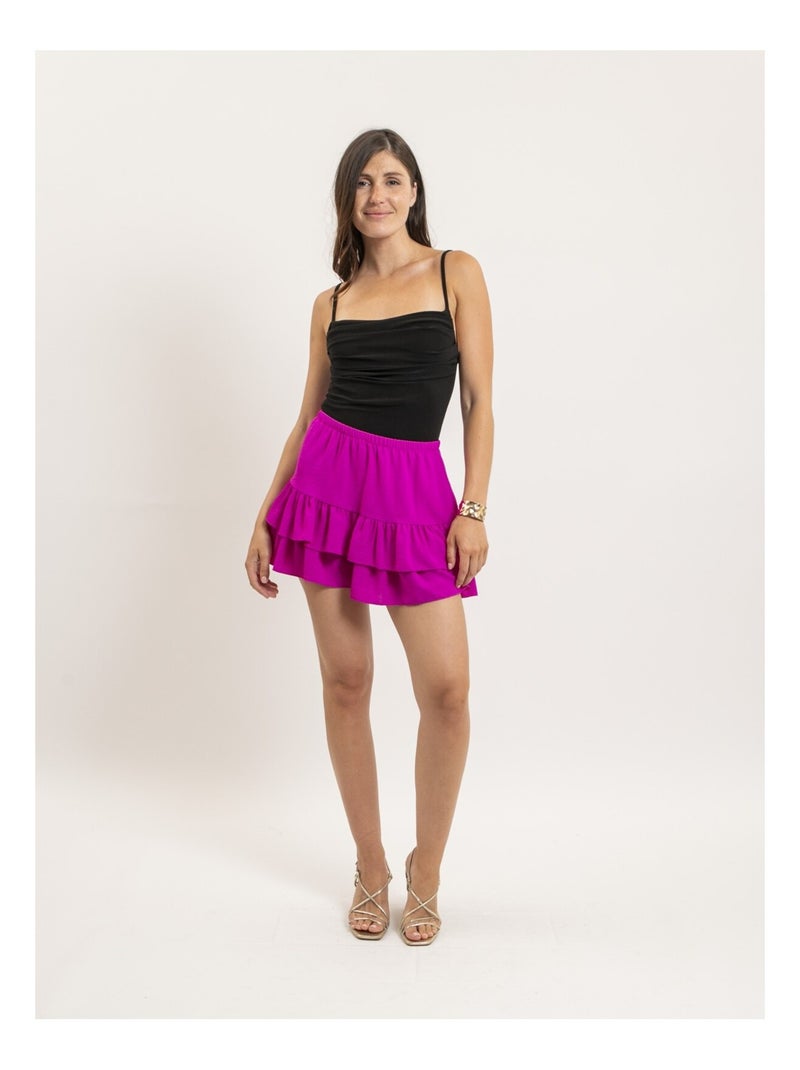 Body sin mangas drapeado FONALIE Negro - Kiabi