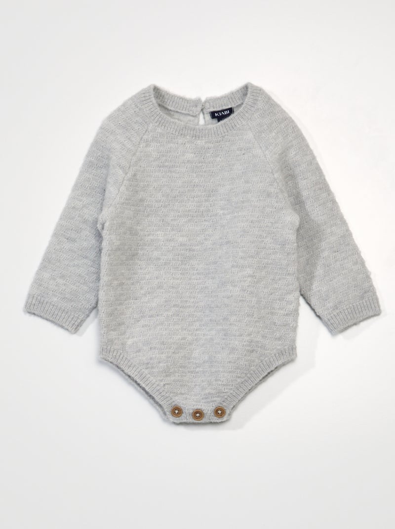 Body tipo jersey de punto GRIS - Kiabi