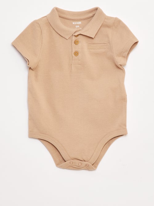 Body tipo polo de manga corta - Kiabi