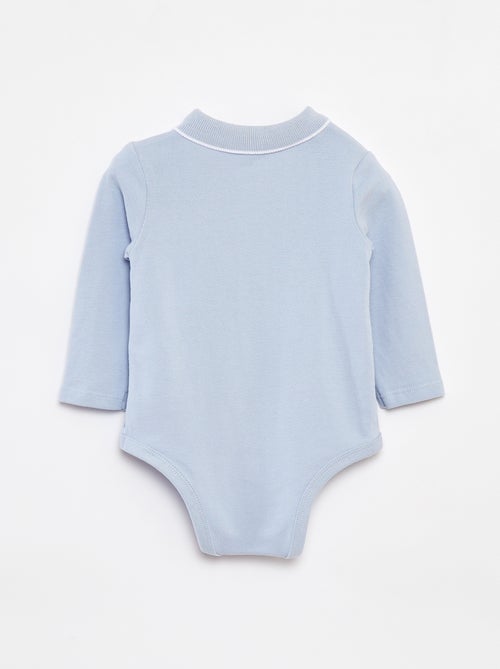 Body tipo polo de manga larga - Kiabi