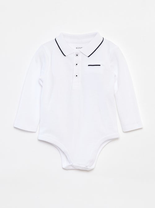 Body tipo polo de manga larga - Kiabi