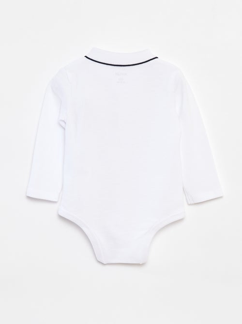 Body tipo polo de manga larga - Kiabi