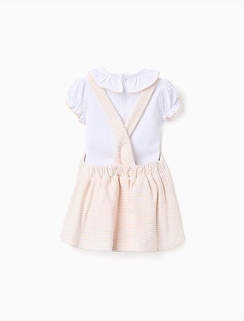 Body + vestido pichi a rayas