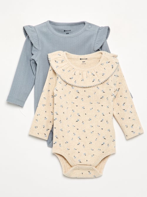 Bodys estampados con cuello volante - Kiabi