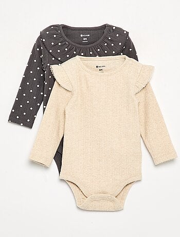 Bodys estampados con cuello volante