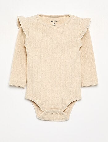 Bodys estampados con cuello volante