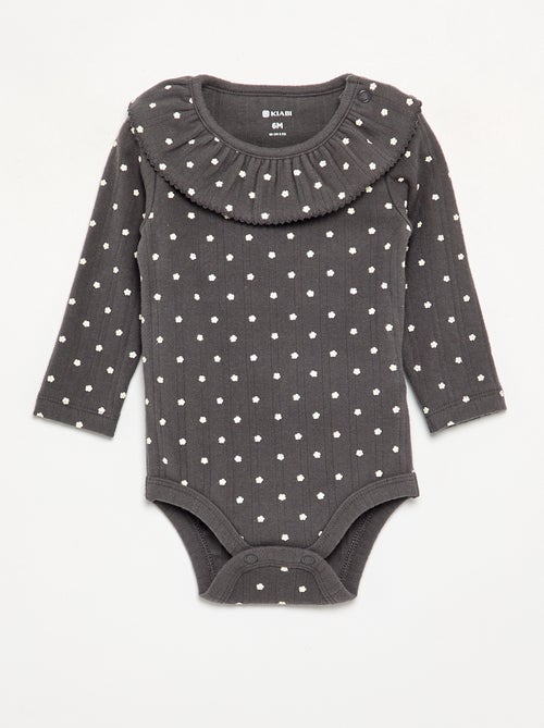 Bodys estampados con cuello volante - Kiabi