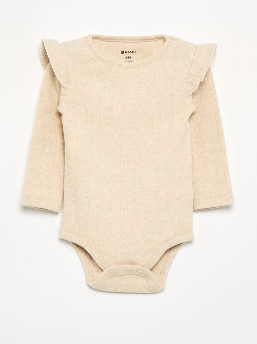 Bodys estampados con cuello volante - Kiabi