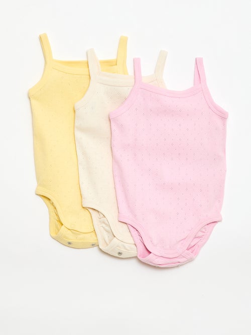 Bodys evolutivos de tirantes - pack de 3 - Kiabi