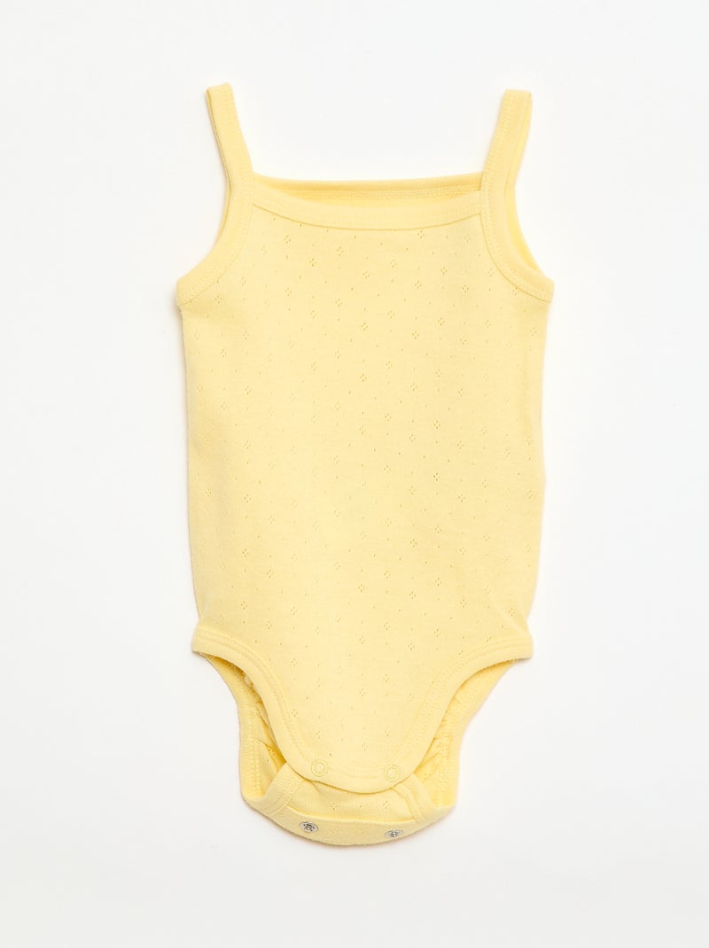 Bodys evolutivos de tirantes - pack de 3 Amarillo - Kiabi