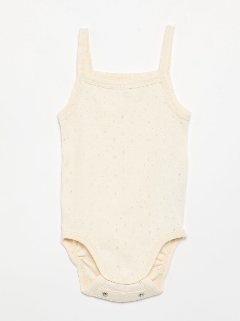 Bodys evolutivos de tirantes - pack de 3 Beige - Kiabi