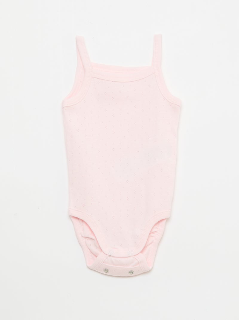 Bodys evolutivos de tirantes - pack de 3 Rosa - Kiabi